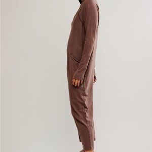 Women's Brown Free People Jumpsuit with Hood